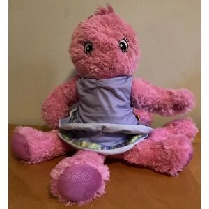 Build a Bear Pink Octopus Plush‎ With Purple Dress, 18" Long